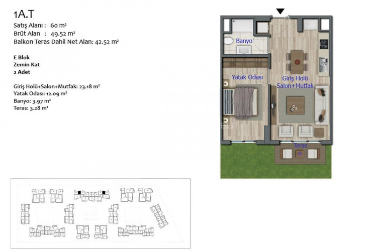 Квартира 1+1 в Анталии, Турция | SBB-48372