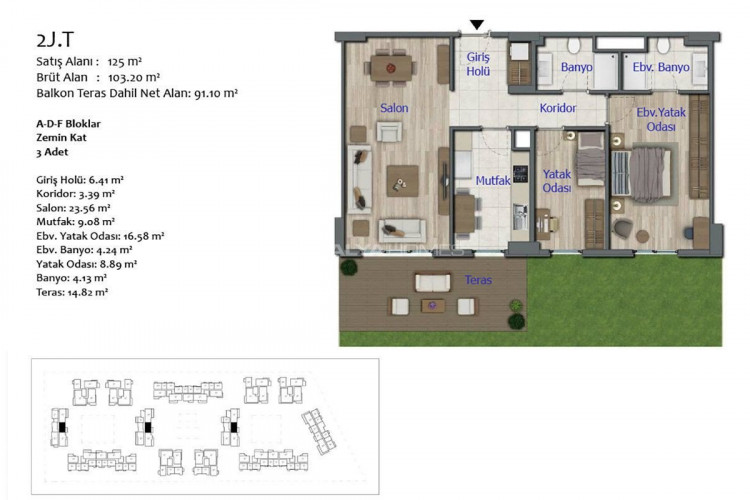 Квартира 1+1 в Анталии, Турция | SBB-48372