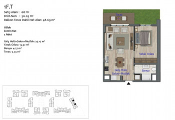 Квартира 1+1 в Анталии, Турция | SBB-48372