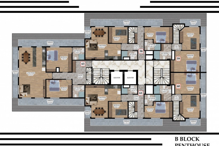 Пентхаус 3+1 в Алании, Турция | SBB-48403