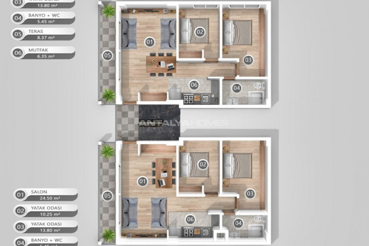 Квартира 2+1 в Бодруме, Турция | PBB-48441