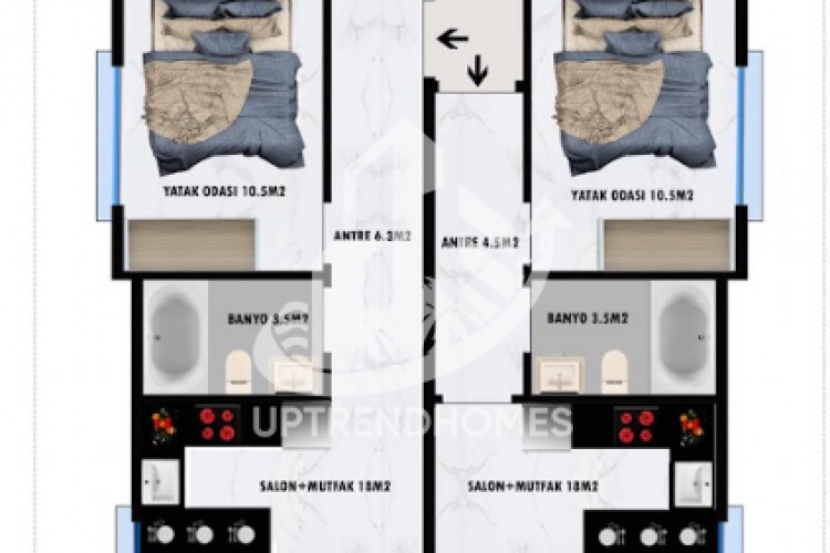 Пентхаус 2+1 в Алании, Турция | SBB-48725