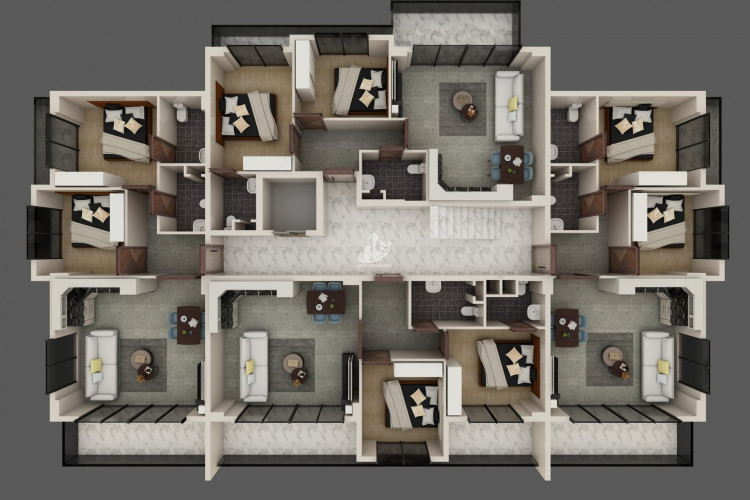 Квартира 2+1 в Алании, Турция | PKK-48784