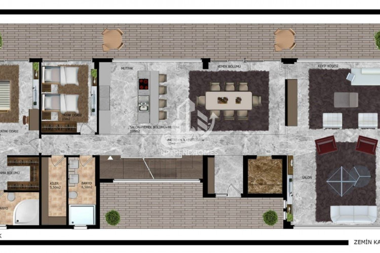 Вилла 4+1 в Каргыджаке, Алания, Турция | STE-48786