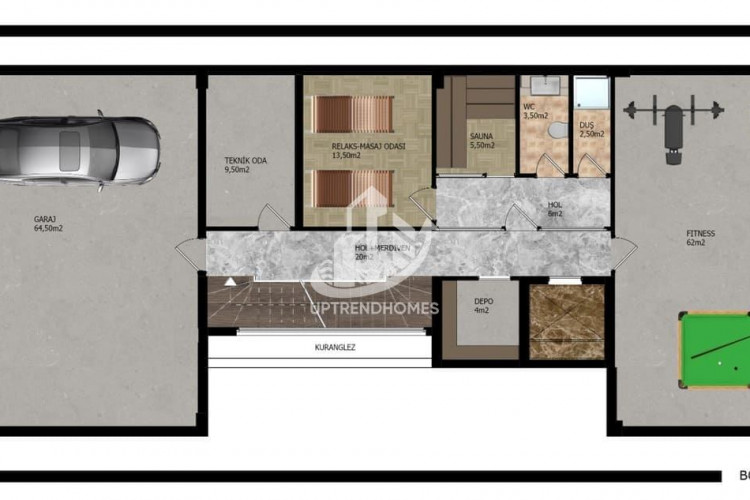 Вилла 4+1 в Каргыджаке, Алания, Турция | STE-48786