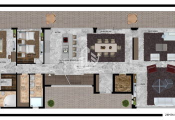 Вилла 4+1 в Каргыджаке, Алания, Турция | STE-48786