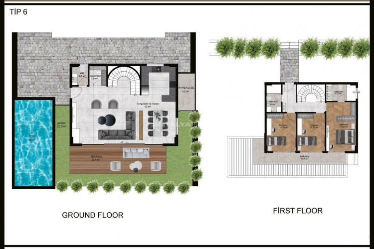 Вилла 4+1 в Алании, Турция | PBB-49134