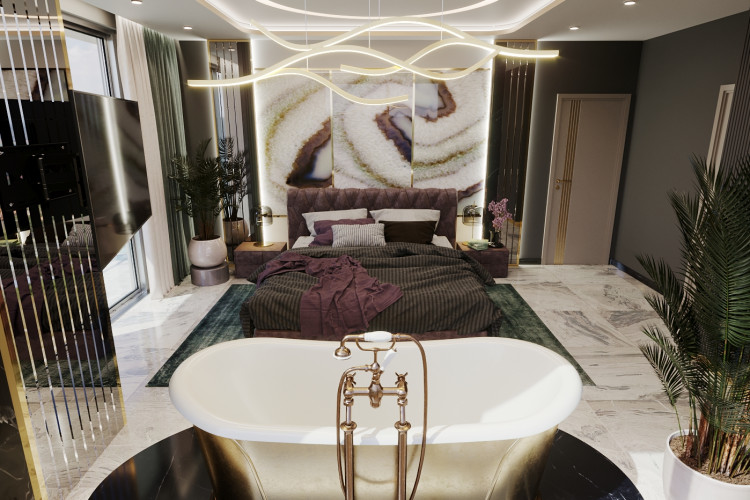 Вилла 5+1 в Каргыджаке, Алания, Турция | STE-49418