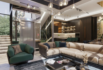 Вилла 5+1 в Каргыджаке, Алания, Турция | STE-49418