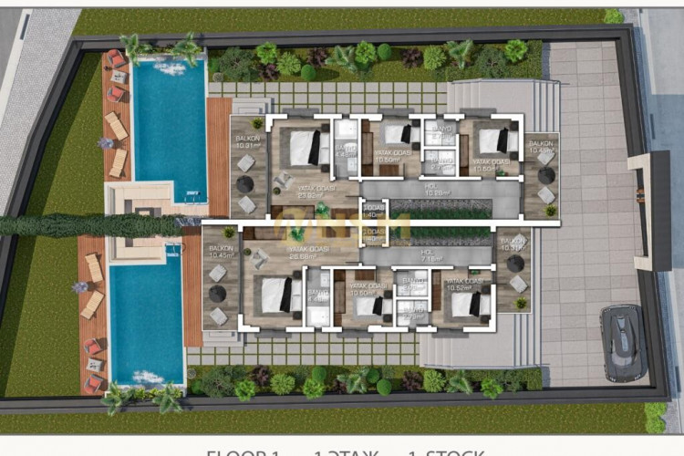 Квартира 3+1 в Алании, Турция | PKK-49633