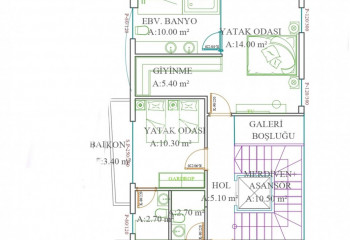 Вилла 4+1 в Каргыджаке, Алания, Турция | STE-49906