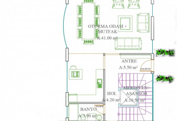 Вилла 4+1 в Каргыджаке, Алания, Турция | STE-49906