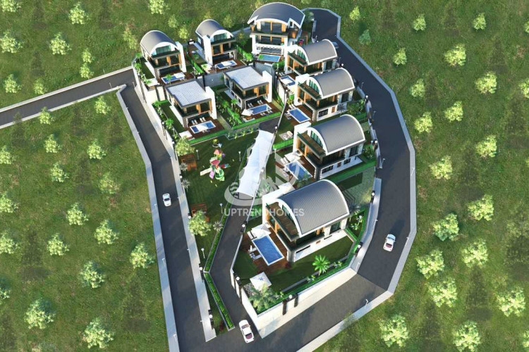 Вилла 3+1 в Каргыджаке, Алания, Турция | PTE-50062