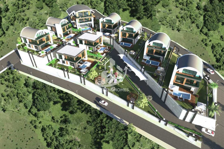 Вилла 3+1 в Каргыджаке, Алания, Турция | PTE-50062