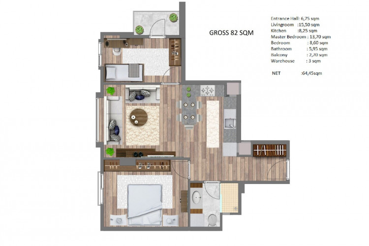 Квартира 2+1 в Кягытхане, Стамбул, Турция | PTE-50534