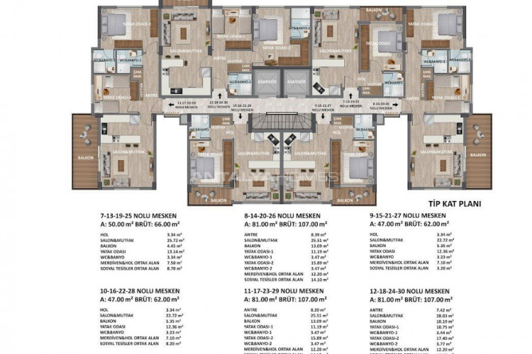 Квартира 1+1 в Газипаше, Турция | STE-50581