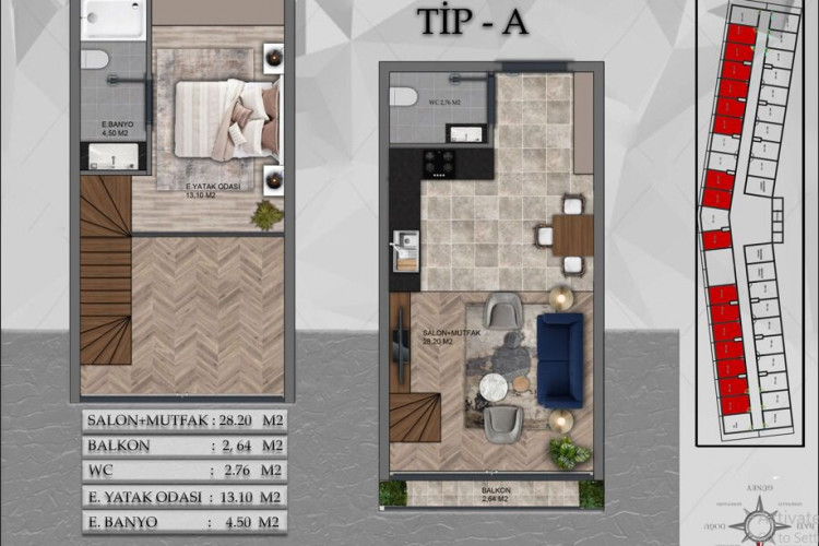 Квартира 2+1 в Кючюкчекмедже, Стамбул, Турция | STE-50611