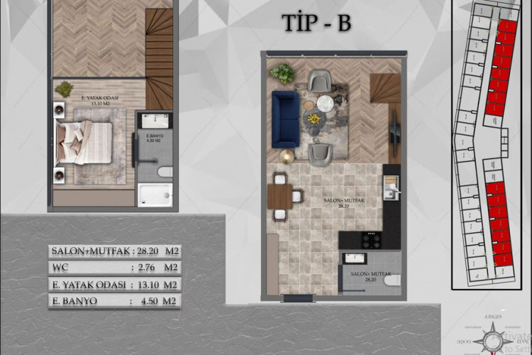 Квартира 2+1 в Кючюкчекмедже, Стамбул, Турция | STE-50611