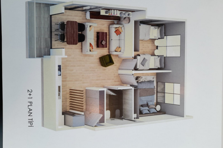 Квартира 2+1 в Мерсине, Турция | SBB-51007