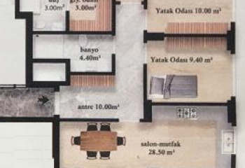 Квартира 3+1 в Мерсине, Турция | PKK-51024
