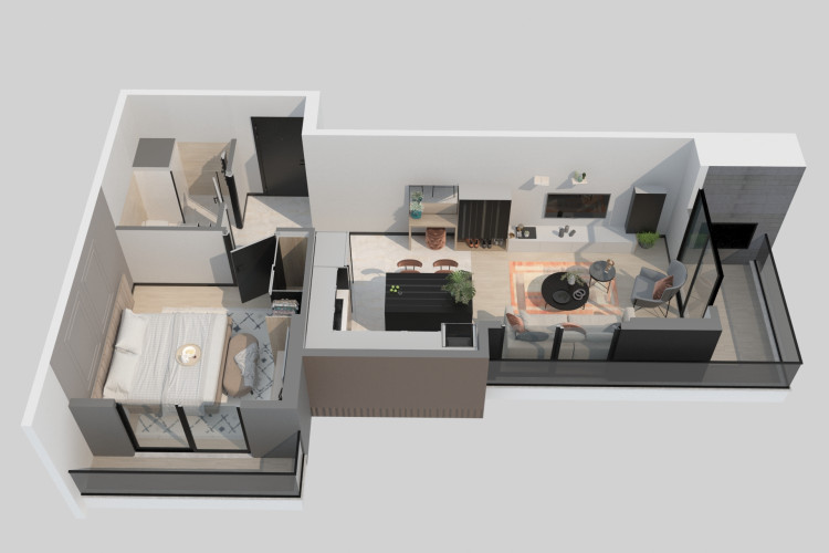 Квартира 1+1 в Мерсине, Турция | SBB-51334