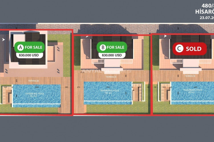 Вилла 4+1 в Фетхие, Турция | STE-51398