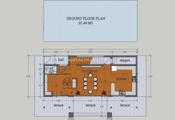 Вилла 4+1 в Фетхие, Турция | STE-51398