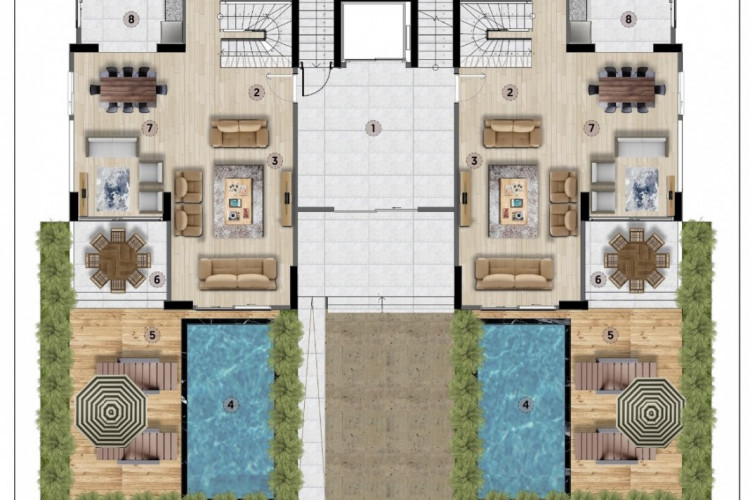 Квартира 6+1 в Мерсине, Турция | PTE-51471