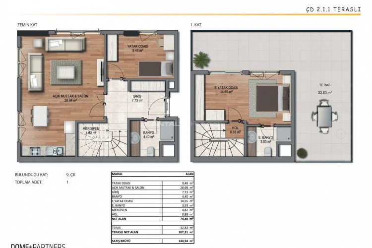 Квартира 3+1 в Стамбуле, Турция | SBB-51558