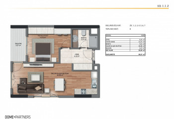 Квартира 3+1 в Стамбуле, Турция | SBB-51558