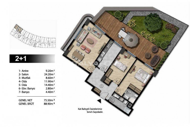 Квартира 1+1 в Стамбуле, Турция | STE-51552