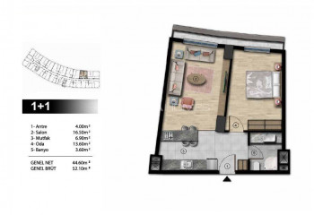 Квартира 1+1 в Стамбуле, Турция | STE-51552