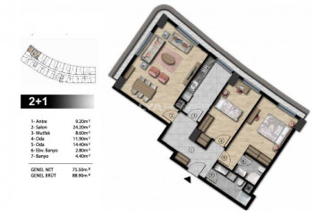 Квартира 1+1 в Стамбуле, Турция | STE-51552