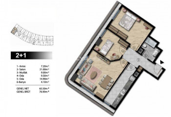 Квартира 1+1 в Стамбуле, Турция | STE-51552