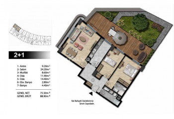 Квартира 1+1 в Стамбуле, Турция | STE-51552