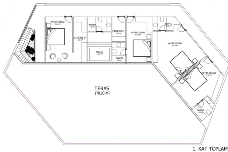 Вилла 5+1 в Алании, Турция | PBB-51585