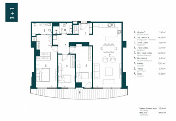 Квартира 2+1 в Стамбуле, Турция | SBB-51870