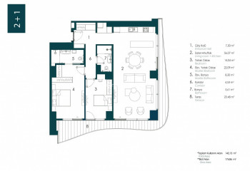 Квартира 2+1 в Стамбуле, Турция | SBB-51870