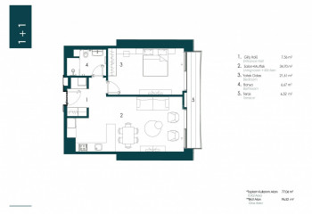 Квартира 2+1 в Стамбуле, Турция | SBB-51870