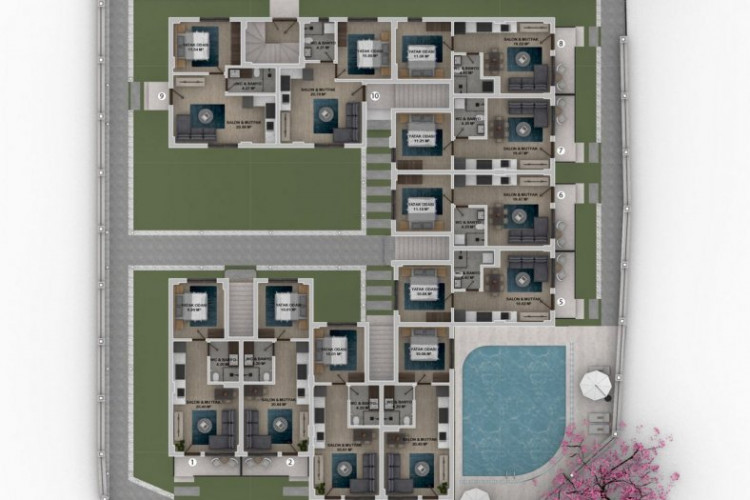 Квартира 1+1 в Фетхие, Турция | STE-52041