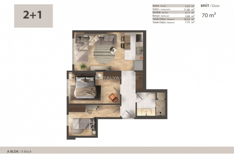 Квартира 1+1 в Стамбуле, Турция | SBB-52273