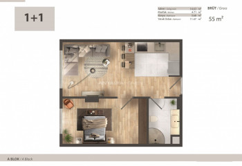 Квартира 1+1 в Стамбуле, Турция | SBB-52273