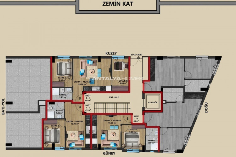 Квартира 2+1 в Анталии, Турция | PBB-53062