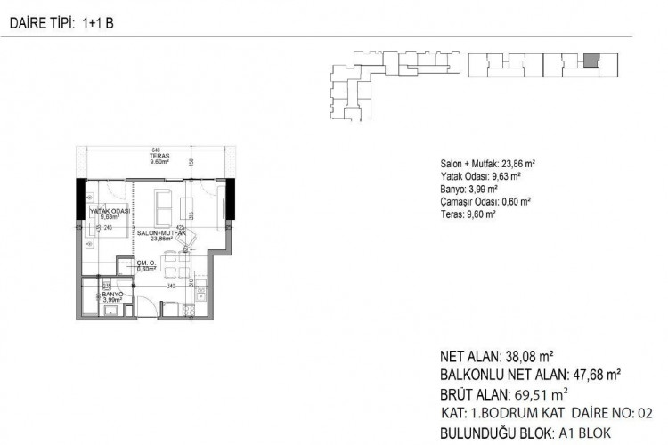 Квартира 1+1 в Стамбуле, Турция | PTE-53089
