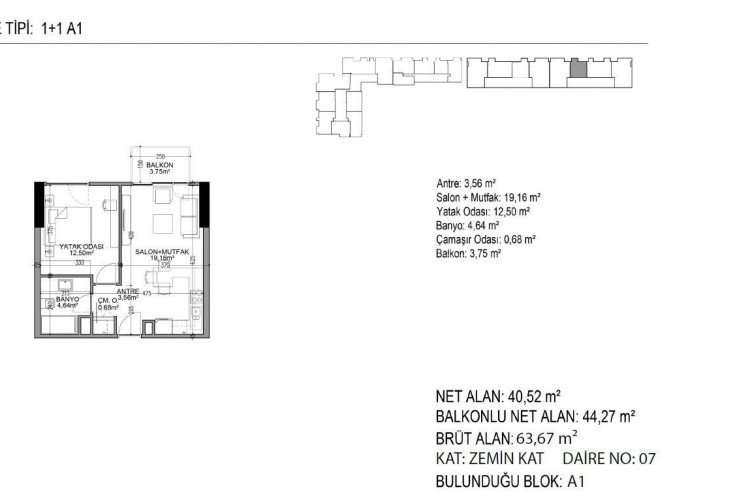 Квартира 1+1 в Стамбуле, Турция | PTE-53089