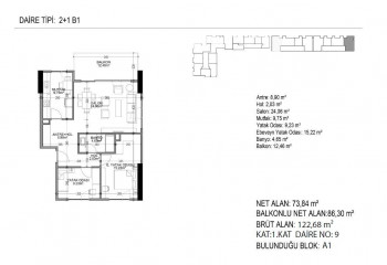 Квартира 1+1 в Стамбуле, Турция | PTE-53089