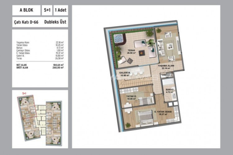 Квартира 4+1 в Стамбуле, Турция | PTE-53398