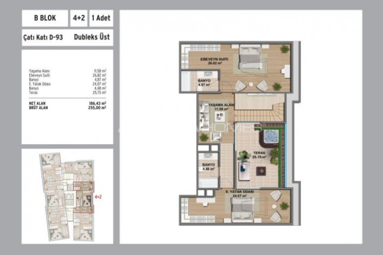Квартира 4+1 в Стамбуле, Турция | PTE-53398