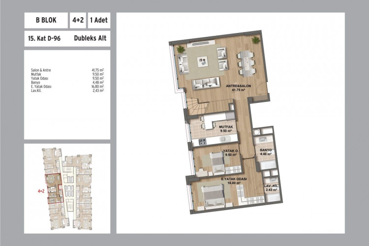Квартира 4+1 в Стамбуле, Турция | PTE-53398