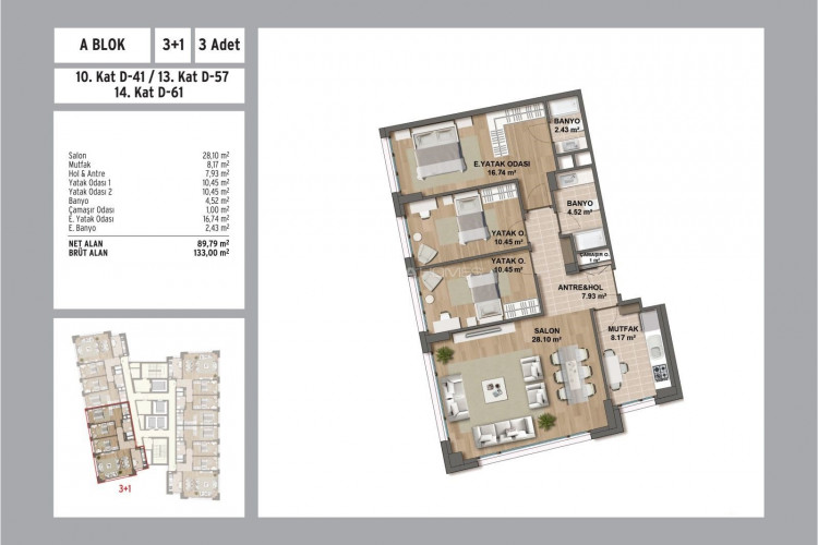 Квартира 4+1 в Стамбуле, Турция | PTE-53398